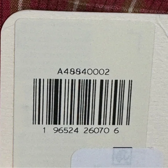 Levis Plaid Crop Blouse Devin Puff Sleeve Top Western Country Red SZ Small - Picture 12 of 16